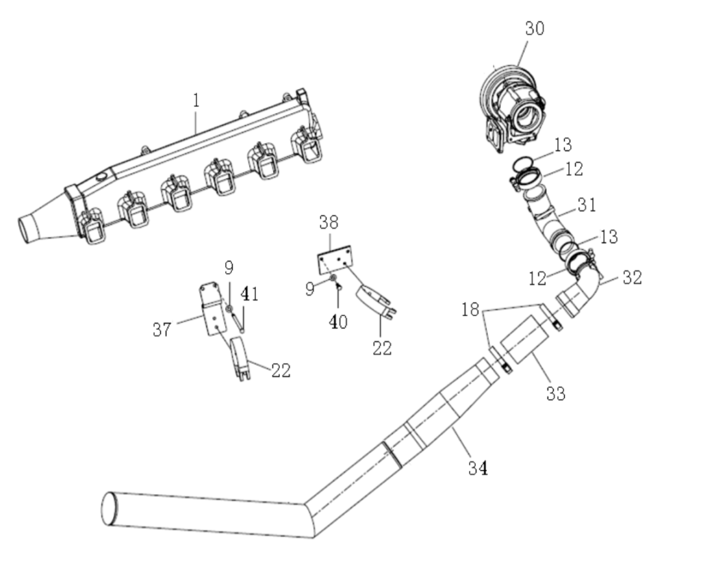 HOWO engine Intake system