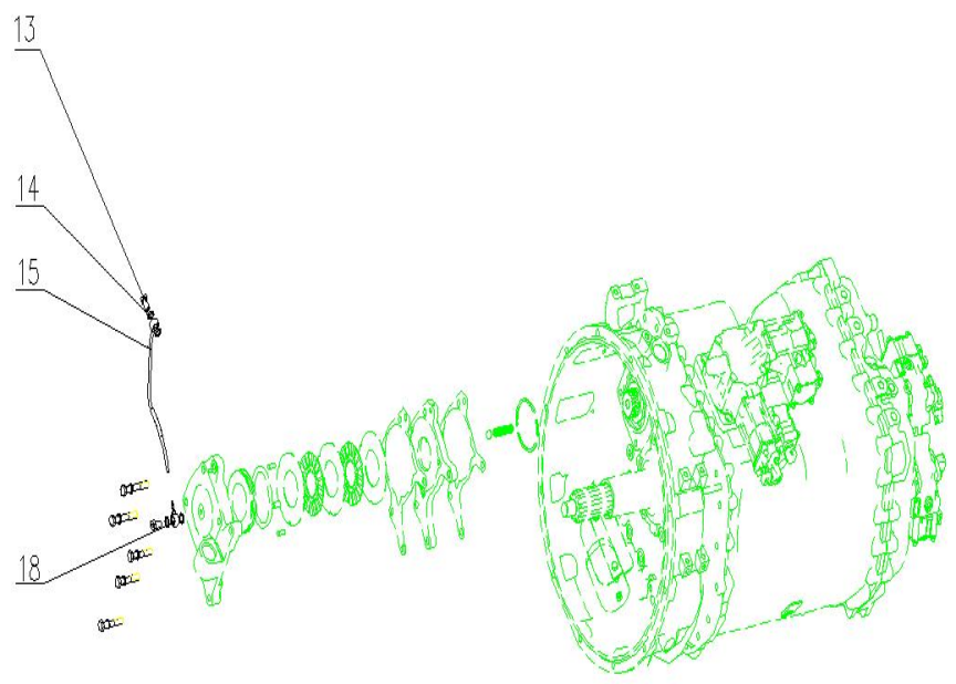 HOWO gearbox pneumatic pipeline valve assembly