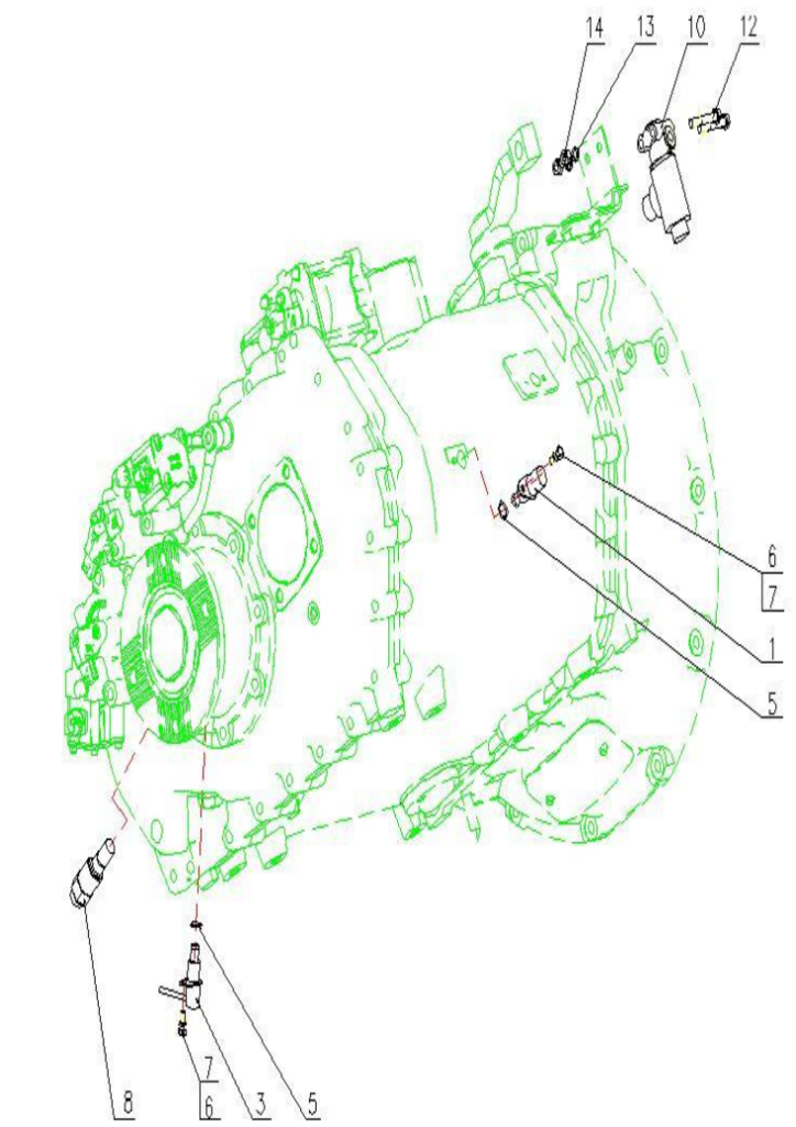 HOWO gearbox electrical switch assembly