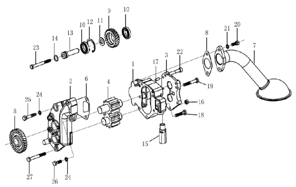 HOWO engine Oil pump