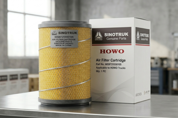 Genuine SINOTRUK HOWO Air Filter Cartridge WG9725550105 for Heavy Duty Trucks