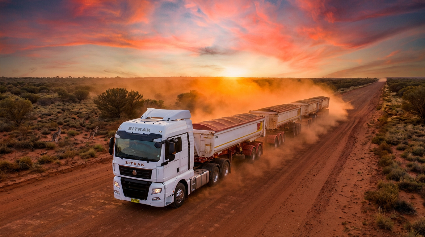 SITRAK C7H Heavy Duty Truck in Australia Outback