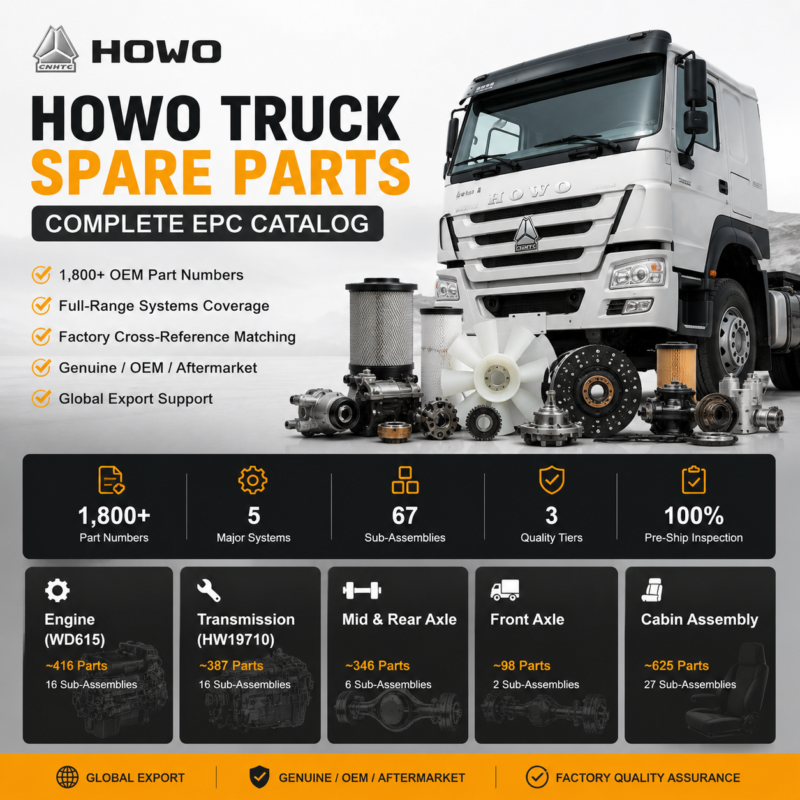 HOWO Truck Spare Parts - Complete EPC Catalog