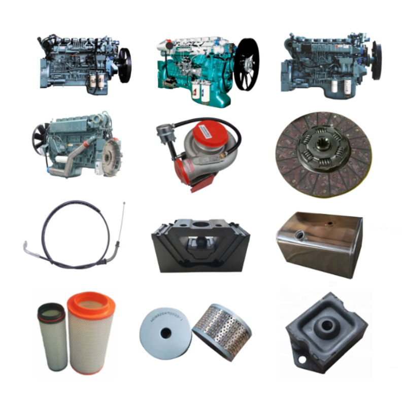 SINOTRUK WD615 Engine Parts — HOWO truck diesel engine piston liner turbocharger OEM spare parts kit
