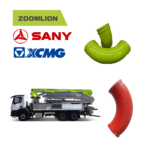 Concrete Pump Wear Resistant Elbow — SANY XCMG ZOOMLION concrete placing boom pipe bend OEM replacement