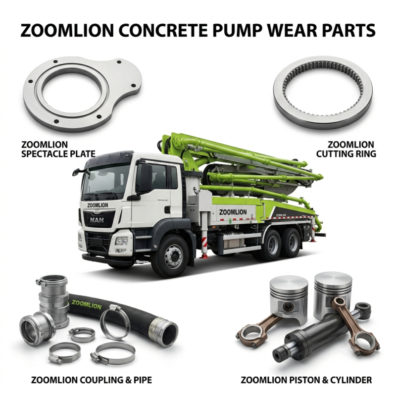 ZOOMLION Concrete Pump Wear Parts — Spectacle Plate Cutting Ring for ZOOMLION truck mounted concrete pump OEM replacement
