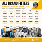 OEM-Quality Replacement Filters — Oil, Diesel, Air & Hydraulic Filters for 36+ Machinery Brands