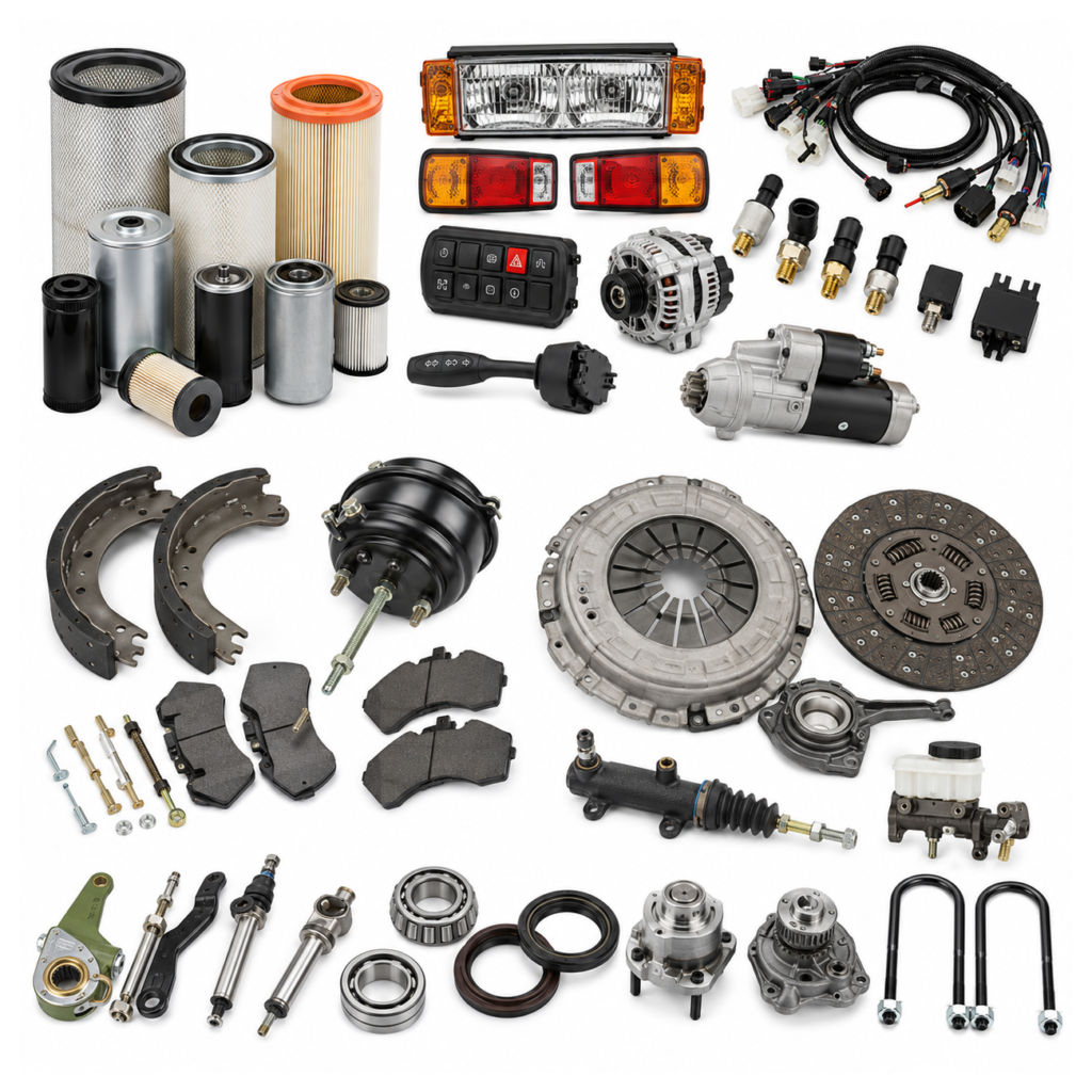 SHACMAN F3000 Spare Parts — Wear Parts Catalog (Filters, Electrical, Brake, Clutch)