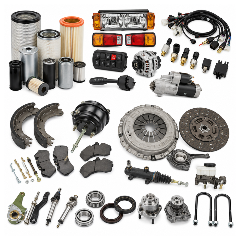 SHACMAN F3000 Spare Parts — Wear Parts Catalog (Filters, Electrical, Brake, Clutch)