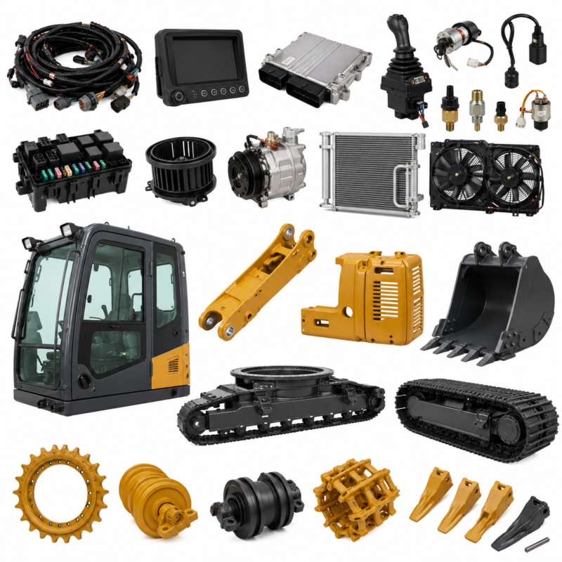 XCMG Excavator Spare Parts Electrical Cabin Structural Wear Parts